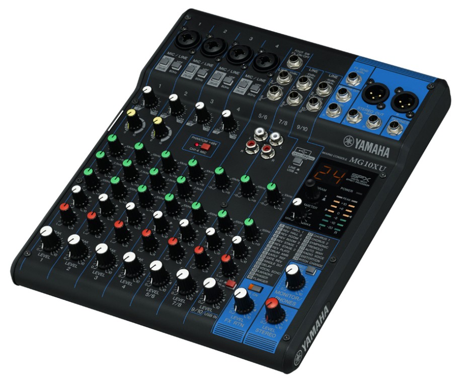 (N-284) Yamaha MG10XU 10 Channel Mixer with Effects