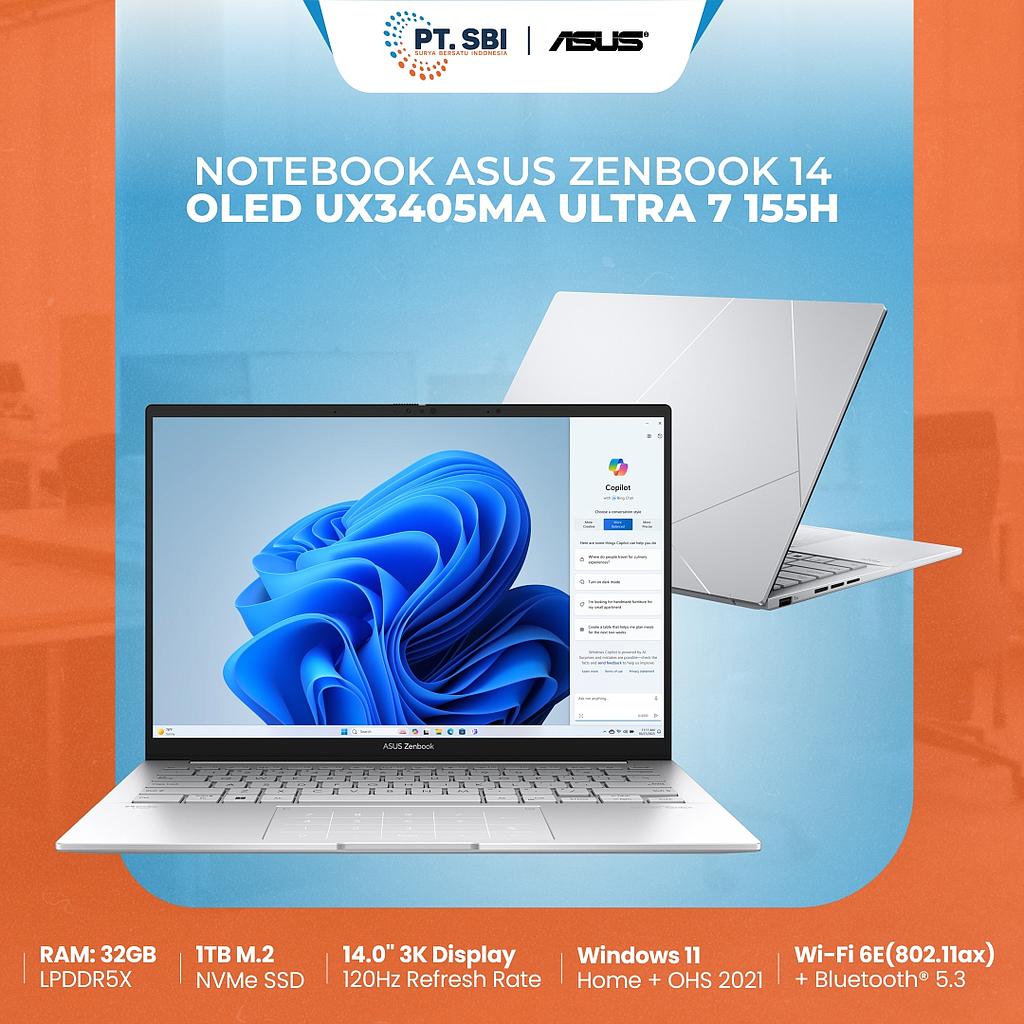 ASUS ZENBOOK 14 OLED UX3405MA SLV - OLEDS714