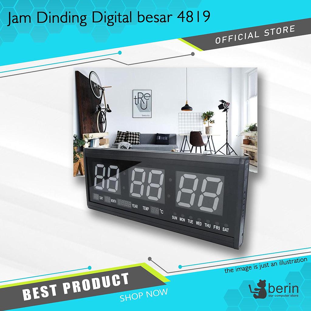 Jam Dinding Digital besar 4819