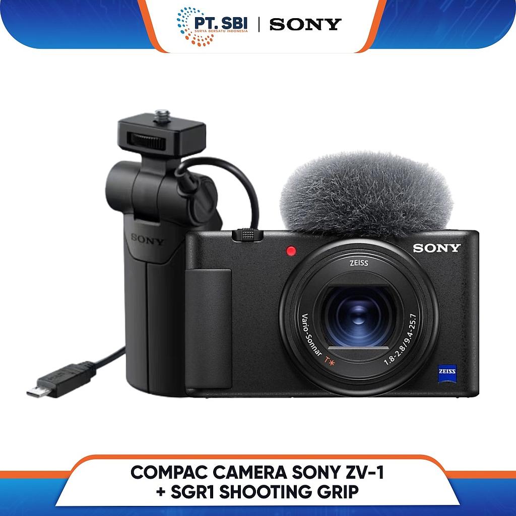 Compac Camera Sony ZV-1+SGR1 (Shooting Grip)