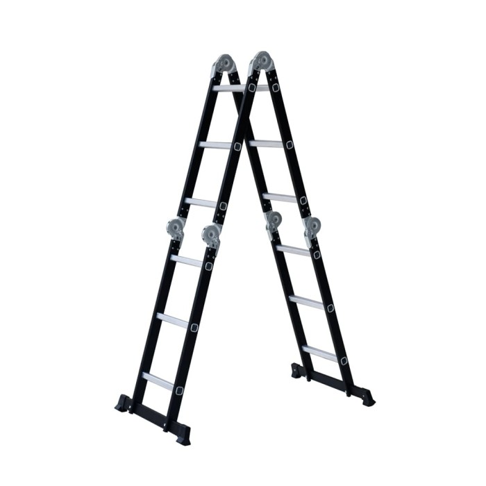 Krisbow 3.3 Mtr Tangga Lipat Aluminium Multifungsi 4x3 Step | Non TKDN