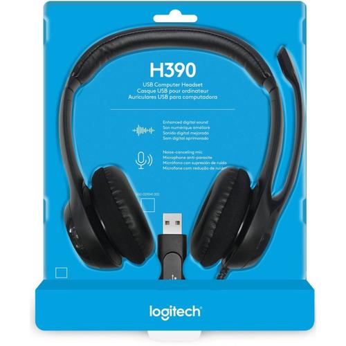 Headset Logitech H-390 USB (non TKDN)