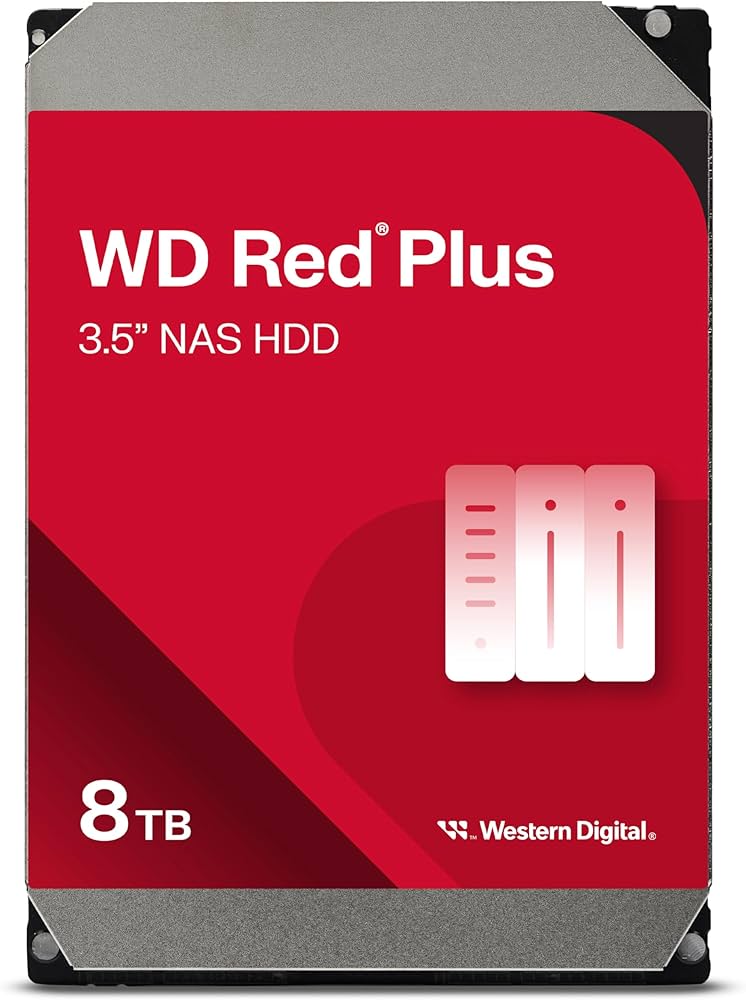 WD Red Plus 8TB NAS Hard Drives (Non TKDN)
