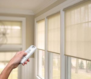 Rooller Blind Motorized Merk Sakura (Chinese Brand)