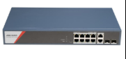 Switch Hikvision 8 Port PoE DS-3E8512HP-SI-8P2T2F1S